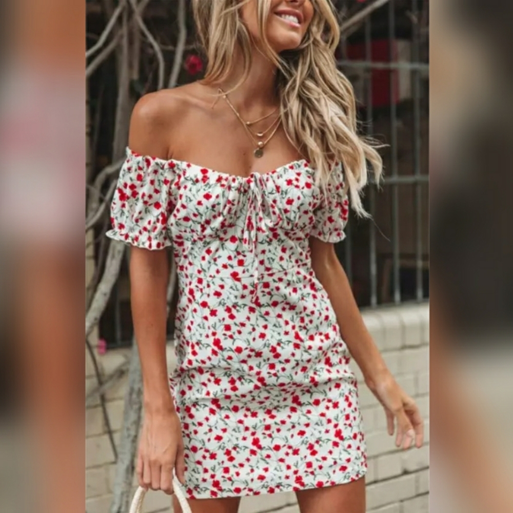 Off the Shoulder Mini Dress